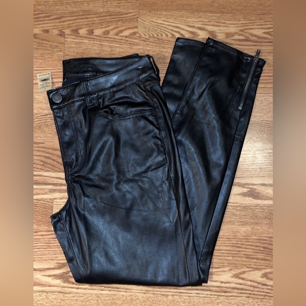 NWT American Eagle faux leather pants size 12